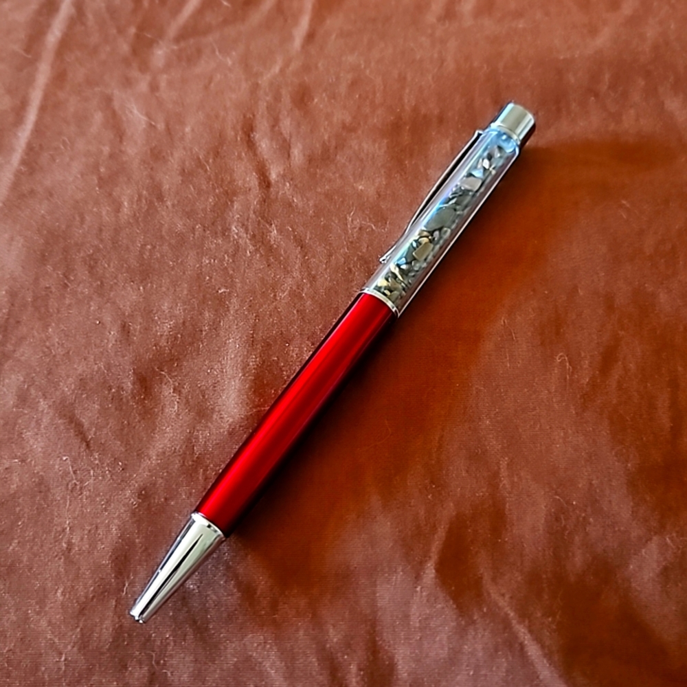 Tiger eye chip ink pen